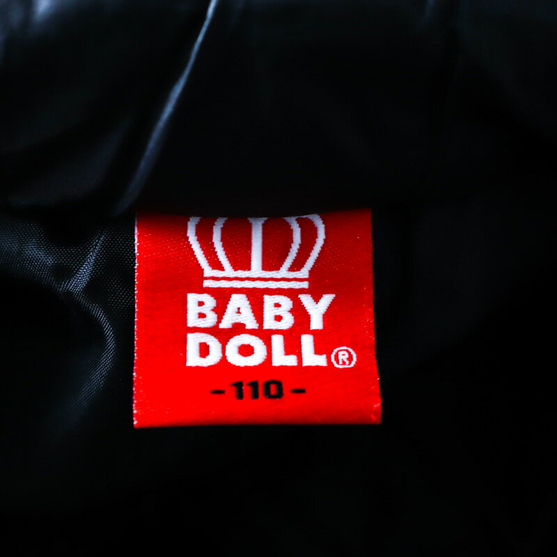 楽天スーパーSALE【半額50%OFF】ベビードール ナイロンジャケット 中綿入りジャンパー アウター キッズ 男の子用 110サイズ ブラック BABYDOLL 【中古】