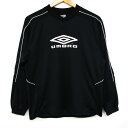 アンブロ 長袖ジャージ ピステ サッカー フットサル キッズ 男の子用 150サイズ ブラック UMBRO 【中古】