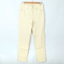 【全品39 OFFクーポン 5/14 10:59 まで】ユニクロ スキニー デニム ジーンズ パンツ UNIQLO JEANS レディース 26(66cm)サイズ ベージュ UNIQLO 【中古】