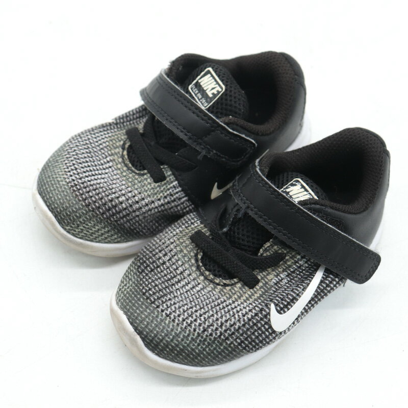 ナイキ スニーカー フレックス2018 ラン TDV AH3442-001 シューズ 子供 靴 ベビー 男の子用 12サイズ ブラック NIKE 【中古】