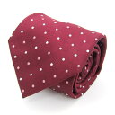 シンプルフレーズクラバット ブランド ネクタイ ドット 格子柄 グラデーション メンズ ワインレッド SIMPLE PHRASE CRAVAT 【中古】(4)