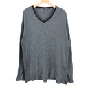 【4/20 11:00から 50%OFFクーポン】カルバンクライン 長袖Tシャツ トップス カットソー ニット オンワード樫山 メンズ 4Lサイズ ホワイト ブラック Calvin klein 【中古】