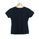 【4/20 11:00から 50%OFFクーポン】ラルフローレン 半袖Tシャツ トップス カットソー インパクト21 レディース Mサイズ ネイビー RALPH LAUREN 【中古】