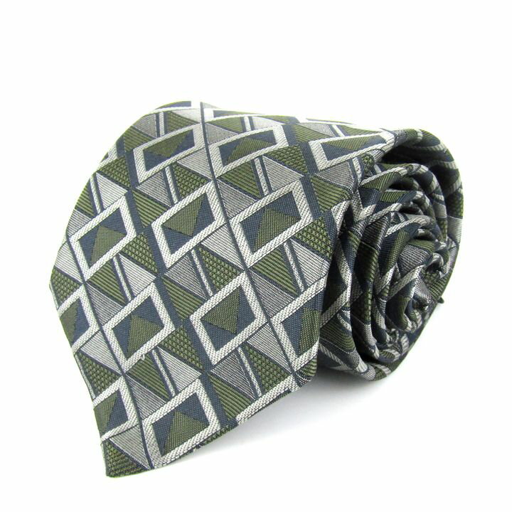 GUY LAROCHE - ギラロッシュ ブランドネクタイ ワイドタイ 総柄 シルク 未使用品 メンズ シルバー Guy Laroche 【中古】