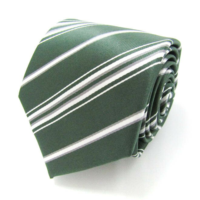 シンプルフレーズクラバット ブランド ネクタイ ストライプ柄 メンズ グリーン SIMPLE PHRASE CRAVAT 【中古】
