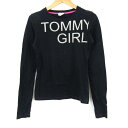 トミーガール 長袖Tシャツ トップス カットソー レディース フリーサイズ ブラック tommy girl 【中古】