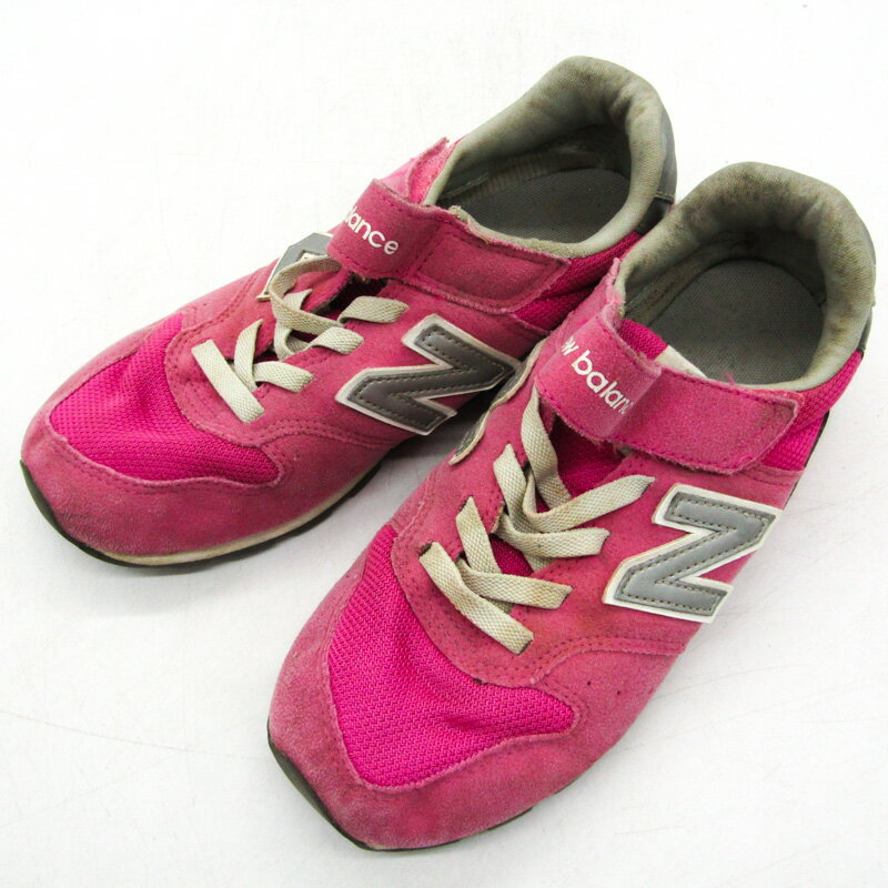 ニューバランス スニーカー ローカット KV996MAY 靴 シューズ キッズ 女の子用 21.5サイズ ピンク NEW BALANCE 【中古】