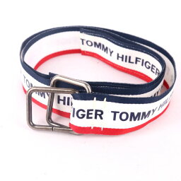 トミーヒルフィガー ベルト ロゴ ブランド 小物 レディース メンズ ネイビー TOMMY HILFIGER 【中古】