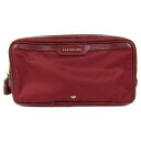 アニヤ・ハインドマーチ サン クリーム ポーチ マルチケース 小物入れ ブランド レディース ワインレッド Anya Hindmarch 【中古】(4)