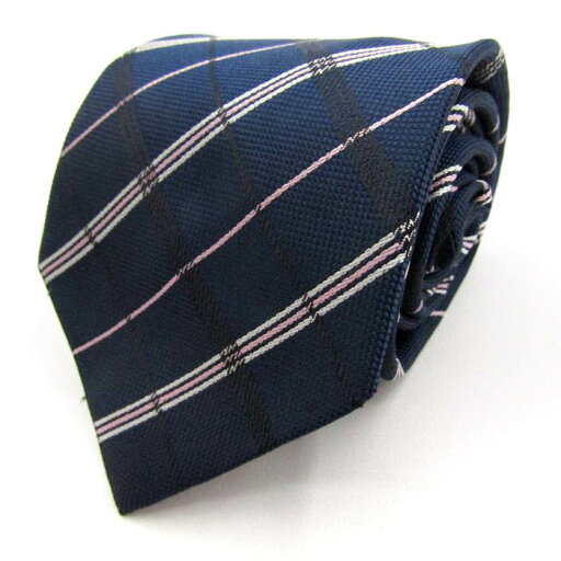 シンプルフレーズクラバット ブランド ネクタイ 総柄 チェック柄 PO メンズ ネイビー SIMPLE PHRASE CRAVAT 【中古】 シンプルフレーズクラバット ブランド ネクタイ 総柄 チェック柄 PO メンズ ネイビー SIMPLE PHRASE CRAVAT 【中古】