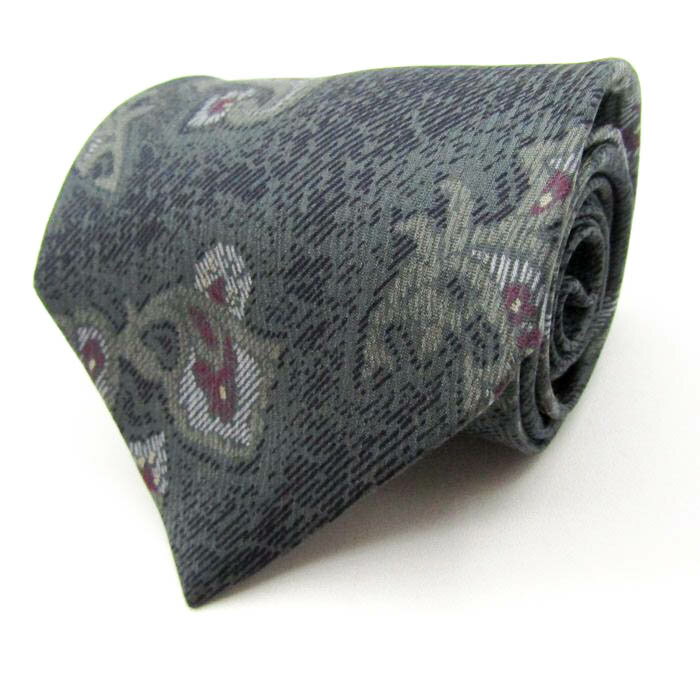 アラミス ブランドネクタイ 総柄 シルク PO メンズ グレー ARAMIS 【中古】
