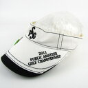 キャロウェイ サンバイザー PSG ベルクロ ゴルフ スポーツウエア ブランド キャップ 帽子 メンズ ホワイト Callaway 【中古】