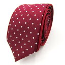 スーツカンパニー ブランド ネクタイ ドット パネル柄 シルク PO メンズ ワインレッド THE SUIT COMPANY 【中古】(4)