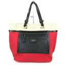 フルラ トートバッグ ショルダーバッグ 2way 鞄 カバン ブランド イタリア製 赤 レディース レッド Furla 【中古】