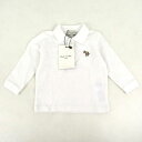 ポールスミス ポロシャツ 長袖 馬柄 コットン トップス フォーマル 未使用 ベビー 男の子用 6Mサイズ ホワイト Paul Smith 【中古】