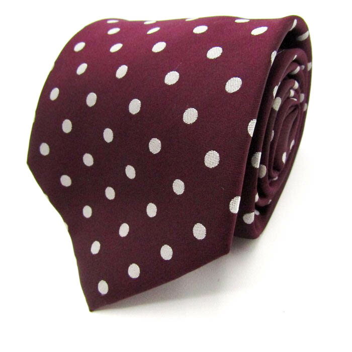 シンプルフレーズクラバット ブランド ネクタイ ドット PO メンズ ワインレッド SIMPLE PHRASE CRAVAT 【中古】
