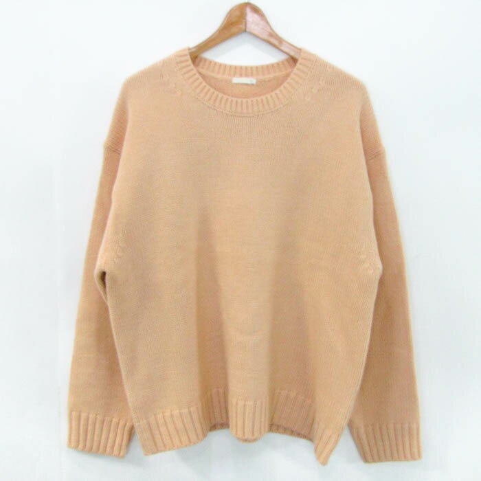 ジーユー ニット トップス 長袖 ウール混 ローゲージクルーネックセーター メンズ XLサイズ オレンジ GU 【中古】のサムネイル