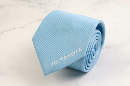 COSMOS ブランド ネクタイ ワンポイント PO メンズ ブルー JCI TOYOTA 【中古】 COSMOS ブランド ネクタイ ワンポイント PO メンズ ブルー JCI TOYOTA 【中古】
