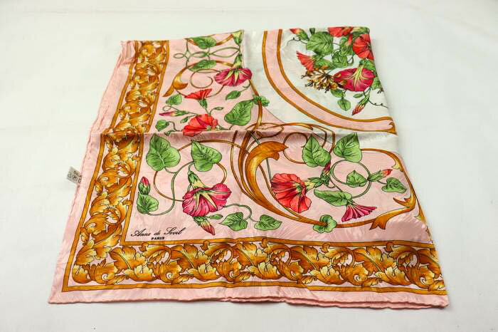 Anne de Sevil スカーフ 花柄 ブランド 小物 レディース ピンク scarf 【中古】 2