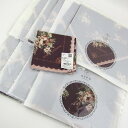 アクシーズファム スカラ刺繍 ハンカチ ブラウン 10点セット 未使用 花柄 ブランド まとめて 大量 まとめ売り レディース axes femme 【中古】