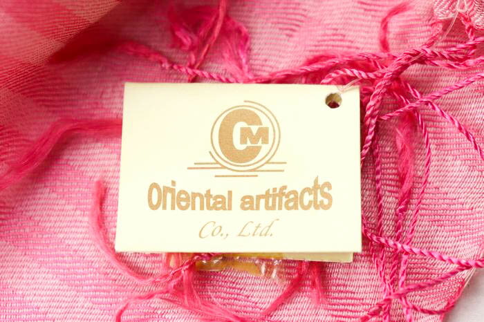 オリエンタルアーティファクツ ストール グラデーション 未使用 ブランド レディース ピンク/パープル oriental artifacts 【中古】