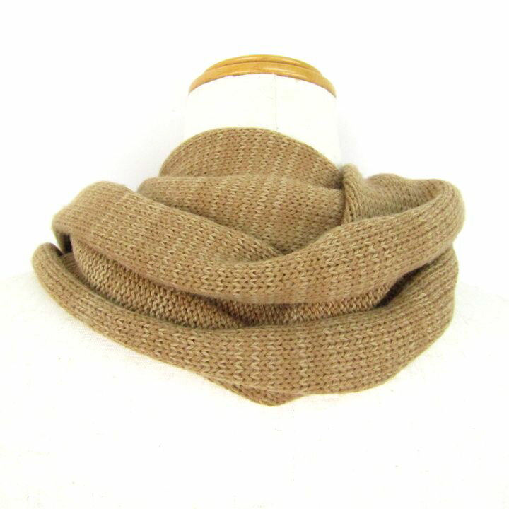 レターバックナンバー スヌード 無地 ブランド レディース ベージュ Letter BACK NUMBER 【中古】