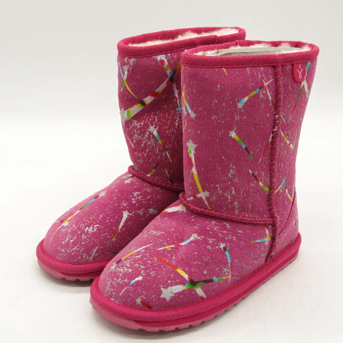 【全品39％OFFクーポン配布中】エミュー ブーツ 未使用 K12612S Shooting Star 靴 シューズ キッズ 女..