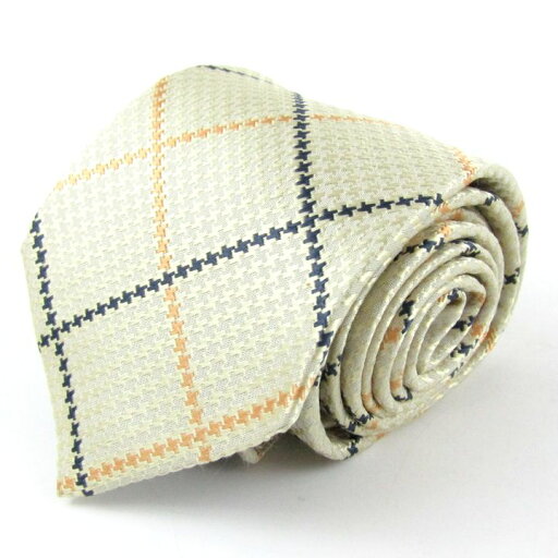 アクアスキュータム ネクタイ ブランド チェック柄 格子柄 シルク 日本製 メンズ イエロー Aquascutum 【中古】 アクアスキュータム ネクタイ ブランド チェック柄 格子柄 シルク 日本製 メンズ イエロー Aquascutum 【中古】