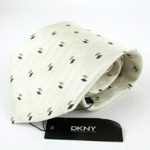 ダナキャラン ネクタイ ブランド 総柄 小紋柄 シルク 日本製 未使用品 DKNY メンズ オフホワイト Donna Karan 【中古】 ダナキャラン ネクタイ ブランド 総柄 小紋柄 シルク 日本製 未使用品 DKNY メンズ オフホワイト Donna Karan 【中古】