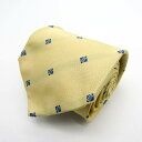 ランセル ブランド ネクタイ 小紋柄 スクエア柄 シルク PO メンズ ベージュ LANCEL 【中古】
