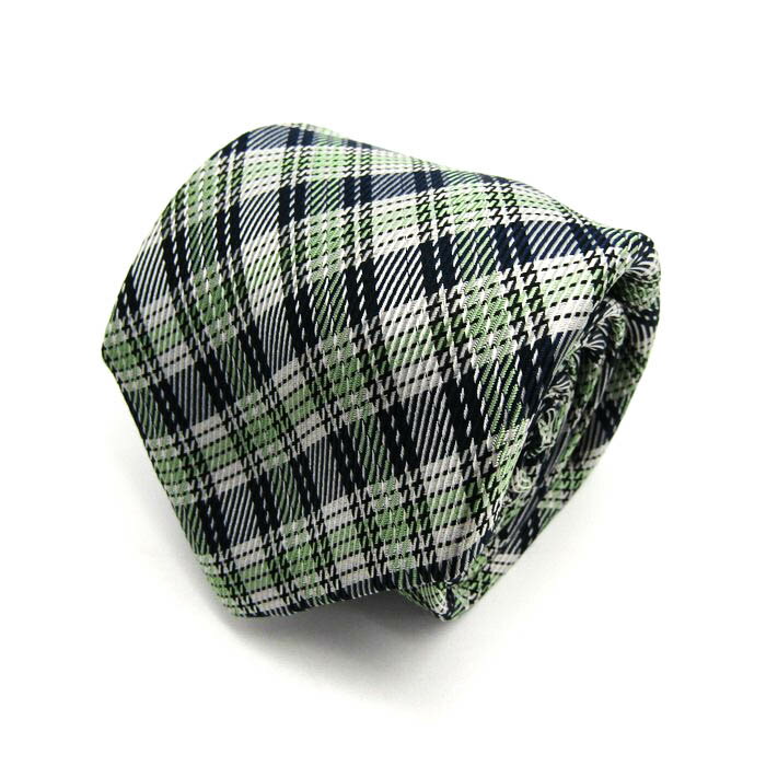 モダリトルノ ブランド ネクタイ チェック柄 シルク PO メンズ ネイビー MODA RITORNO 【中古】