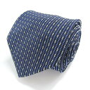【全品39%OFFクーポン8月4日20:00~8月15日01:59まで】フェミオバレンチノ ブランド ネクタイ 小紋柄 PO メンズ ネイビー femmio valentino 【中古】