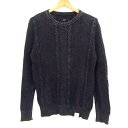 アズールバイマウジー 長袖ニット トップス メンズ XSサイズ ブラック系 AZUL by moussy 【中古】(4)