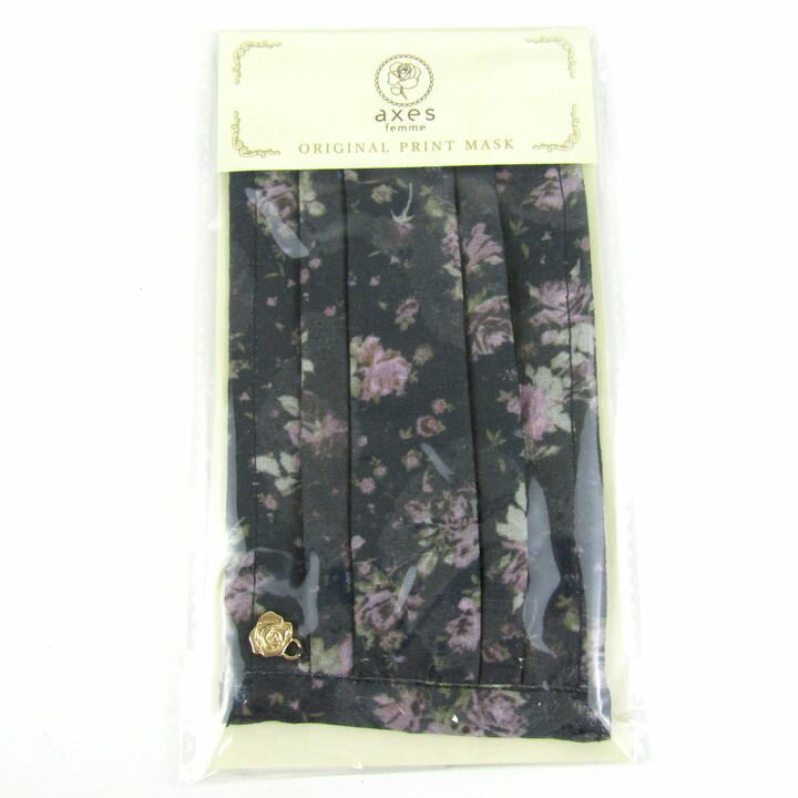 アクシーズファム Redlabelマスク 20点セット 未使用 花柄 布マスク 洗える まとめて 大量 日用品 レディース axes femme 【中古】