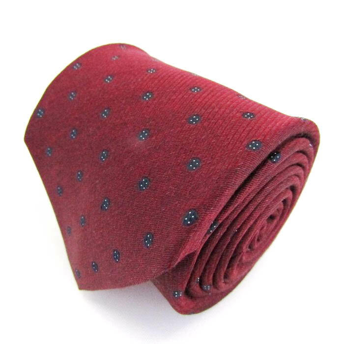 スーツカンパニー ブランド ネクタイ シルク ドット柄 PO メンズ レッド THE SUIT COMPANY 【中古】