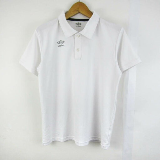 アンブロ ポロシャツ 半袖 トップス スポーツウエア 白 メンズ Mサイズ ホワイト系 UMBRO 【中古】 アンブロ ポロシャツ 半袖 トップス スポーツウエア 白 メンズ Mサイズ ホワイト系 UMBRO 【中古】