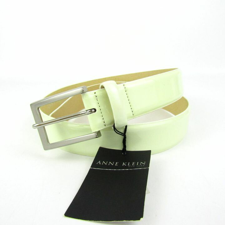 アンクライン ベルト エナメル ブランド 小物 レディース アイボリー ANNE KLEIN 【中古】