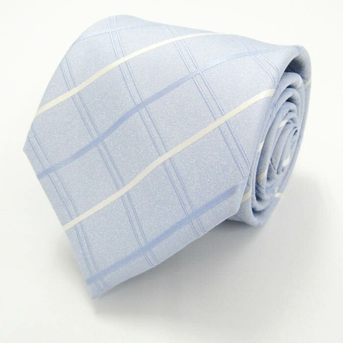 ブリックハウス ブランド ネクタイ チェック柄 格子柄 シルク PO メンズ ブルー BRICK HOUSE 【中古】