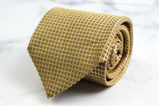 エルメネジルドゼニア ブランド ネクタイ シルク 格子柄 小紋柄 PO メンズ イエロー Ermenegildo Zegna 【中古】 エルメネジルドゼニア ブランド ネクタイ シルク 格子柄 小紋柄 PO メンズ イエロー Ermenegildo Zegna 【中古】