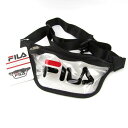 フィラ ウエストバッグ ボディバッグ 未使用 PVC クリア ロゴ ポーチ 鞄 レディース メンズ クリア FILA 【中古】