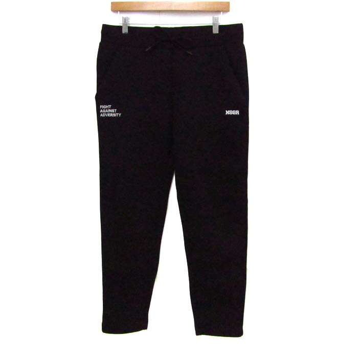 エムエスジーアール パンツ ボトムス スウェット スポーツウエア 日本製 メンズ Mサイズ ブラック MSGR 【中古】