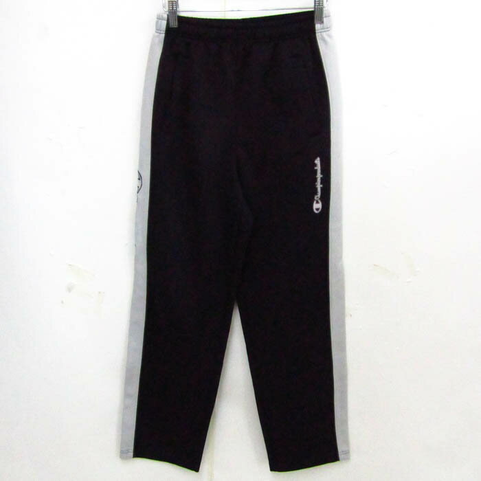 チャンピオン パンツ ジャージパンツ ロゴ スポーツウエア ボトムス 黒 メンズ Lサイズ ブラック系×グレー系 Champion 【中古】