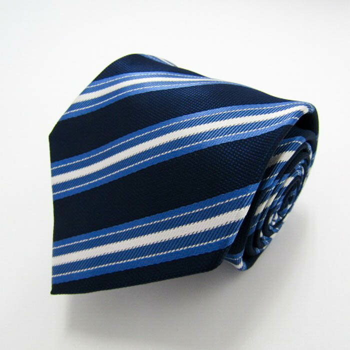 ブリックハウス ブランド ネクタイ ストライプ柄 アイビーストライプ PO メンズ ネイビー BRICK HOUSE 【中古】