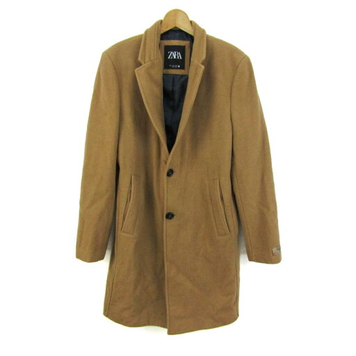 ザラ チェスターコート アウター レディース USA Lサイズ ブラウン系 ZARA 【中古】 ザラ チェスターコート アウター レディース USA Lサイズ ブラウン系 ZARA 【中古】