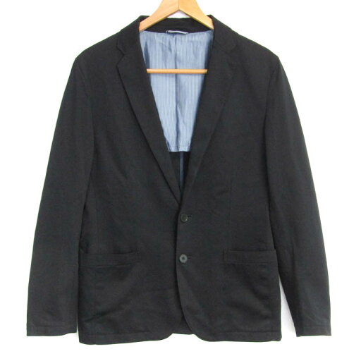 ランバンオンブルー テーラードジャケット スーツ フォーマル アウター メンズ 46サイズ ブラック系 LANVIN en Bleu 【中古】 ランバンオンブルー テーラードジャケット スーツ フォーマル アウター メンズ 46サイズ ブラック系 LANVIN en Bleu 【中古】