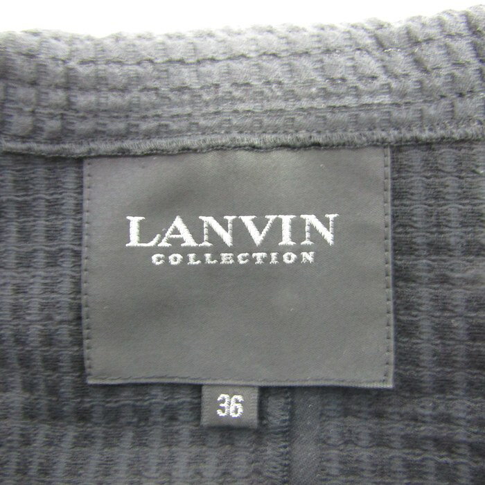 ランバン テーラードジャケット アウター レディース 36サイズ ブラック LANVIN 【中古】
