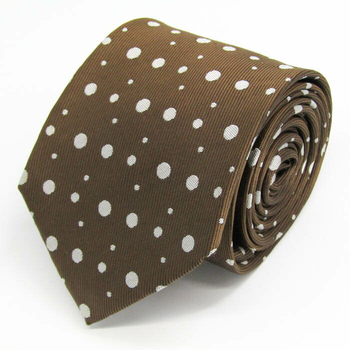 スーツカンパニー ブランド ネクタイ ドット シルク 日本製 PO メンズ ブラウン THE SUIT COMPANY 【中古】
