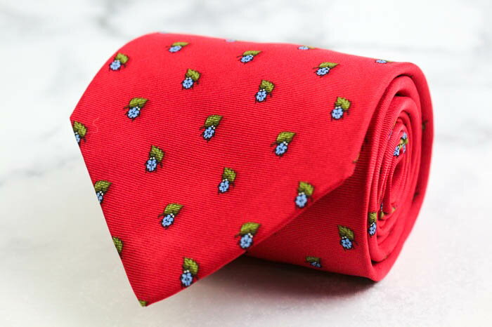 ブルックスブラザーズメーカーズ ブランド ネクタイ てんとう虫 昆虫 シルク アメリカ製 PO メンズ レッド BROOKS BROTHERS 【中古】