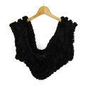 アルファベッツアルファベット ベスト ラビットファー アウター 黒 レディース Fサイズ ブラック alphabet'salphabet 【中古】