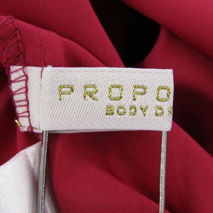 プロポーションボディ ドレッシング ワンピース ノースリーブ ドレス レディース Sサイズ レッド系 PROPORTION BODY DRESSING 【中古】